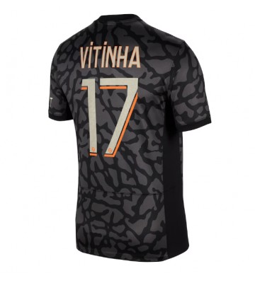 Lacne Muži Futbalové dres Paris Saint-Germain Vitinha Ferreira #17 2023-24 Krátky Rukáv - Tretina